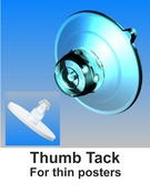 suction cups with thumb tack-www.suctioncupsdirect.co.uk
