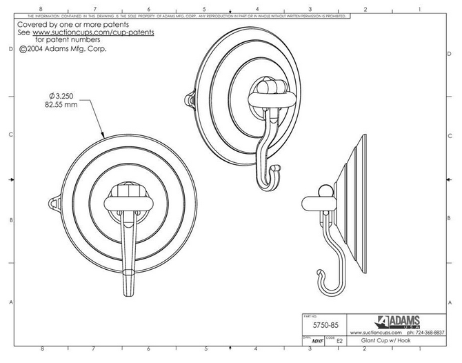 Wreath hanger for UPVC door. Suction Cups Direct.