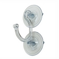 Heavy duty double suction cup with hook