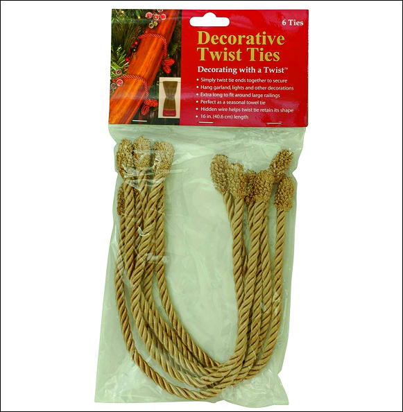 bannister protection garland ties