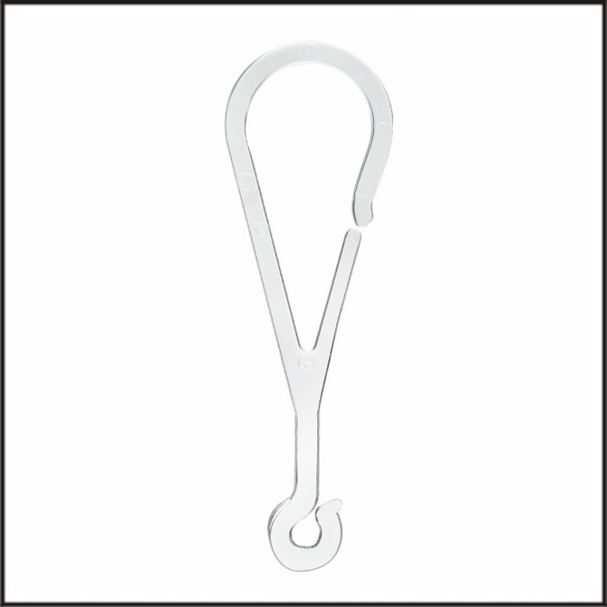 Ornament hangers. Clear Christmas tree bauble hangers.