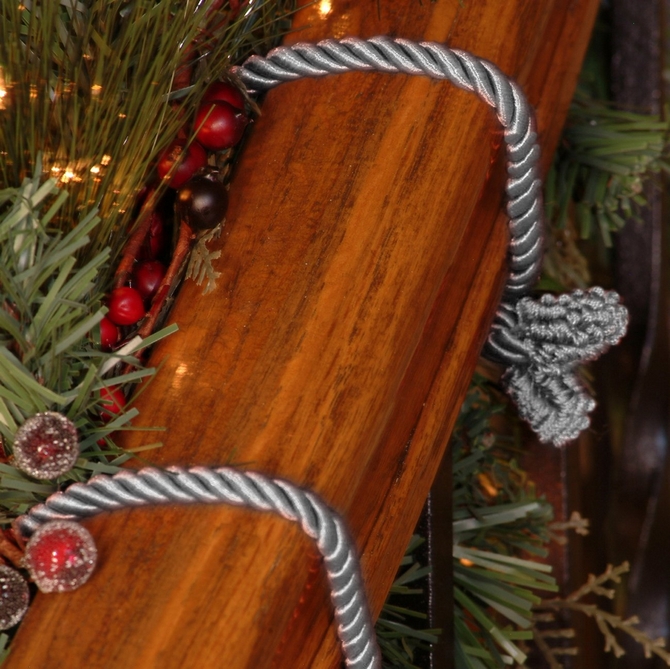 bannister protection garland ties