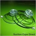 Suction Cups with Mushroom Head. 47mm x 2 sample pack