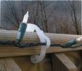 Deck Rail Clips for Outside Christmas Lights. 100 pack