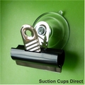 Suction Cups with Bulldog Clips for Windscreens. 47mm  x 2 pack