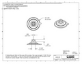 Technical Drawing. 47mm Suction Cups with Plastic Thumb Screw.