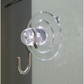 Suction Cups with Hooks. Long Neck for Sun Catchers. 32mm x 10 pack