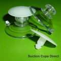 Mini Suction Cups for Posters. Flat Barbed Tacks. 22mm x 20 pack