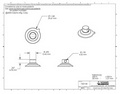 Small Suction Cups with Side Pilot Hole. 32mm x 2 sample pack