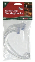 Christmas Safety Grip Stocking Hangers. 4 hooks.