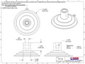 Heavy Duty Suction Cup with Top Pilot and Side Pilot Hole. 85mm diameter. Sample pack of 1.