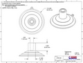 Heavy Duty Suction Cup.  With Large Top Pilot Hole. 85mm. Sample pack of 1.