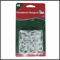Clear Ornament Hangers. 48 pack.