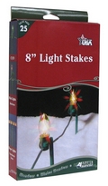 Christmas Light Stakes. 25 pack.