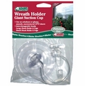 Suction Cup Wreath Hanger. 2 Suction Cups Pack with 4 Interchangeable Hooks.