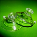 Mini Suction Cups with Top Pilot Hole and Mushroom Head. 22mm x 20 pack.