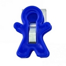 Magnetic clips. Adams Magnet Man. Blue. Holds 350gms.