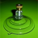 Suction cups with screw stud and brass nut. 64mm