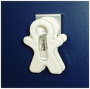    Magnetic clips. Adams Magnet Man. White. Holds 350gms.