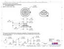 Technical Drawing. 22mm Mini Suction Cups with THICK Neck Mushroom Head.