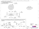 Technical Drawing. 32mm Suction Cups with Mushroom Head. Suction Pads.