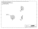 Technical Drawing. 32mm Suction Cups with Hooks.