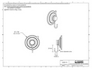 Technical Drawing. 47mm diameter Suction Cups with Hooks.