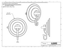 Technical Drawing. 85mm Heavy Duty Suction Hooks.