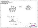 Technical Drawing. 47mm Suction Cups with Gripper Neck Nubs.