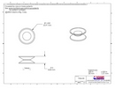 Technical Drawing. 27mm Double Sided Suction Cups.