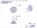 Technical Drawing. 47mm Suction Cup with Loop.